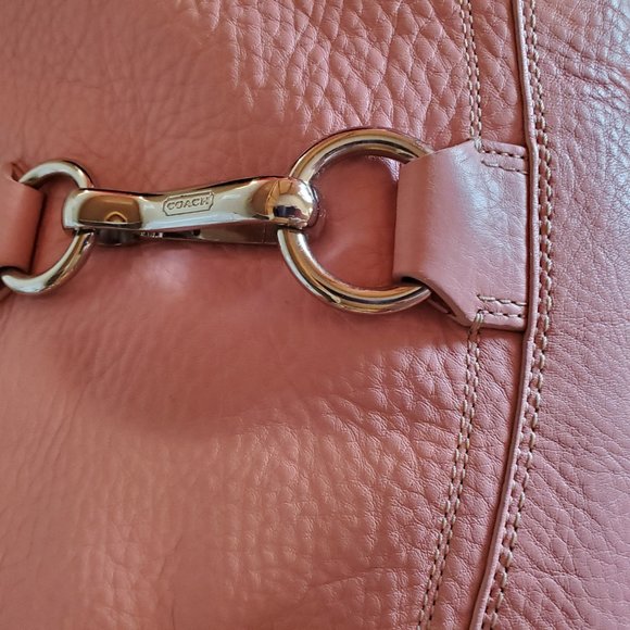 Euc Vintage Rare Coach Hampton Pink Leather Shoulder Bag Purse - Picture 7 of 14